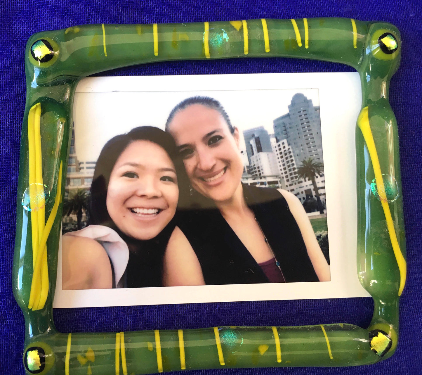 Green & Yellow Fused Mini Frame