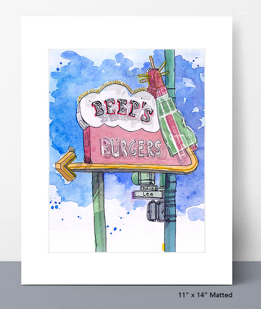 Beep's Burger Print