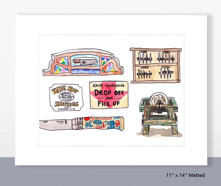 Bernal Knife Shop Print