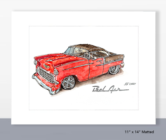 55' Chevy Bel Air Print