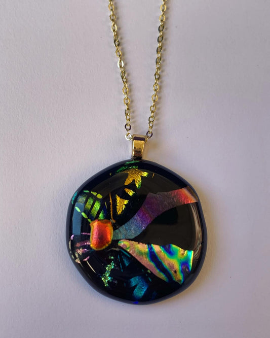 Rainbow Daisy Necklace