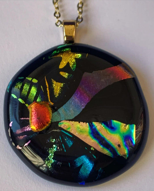 Rainbow Daisy Necklace