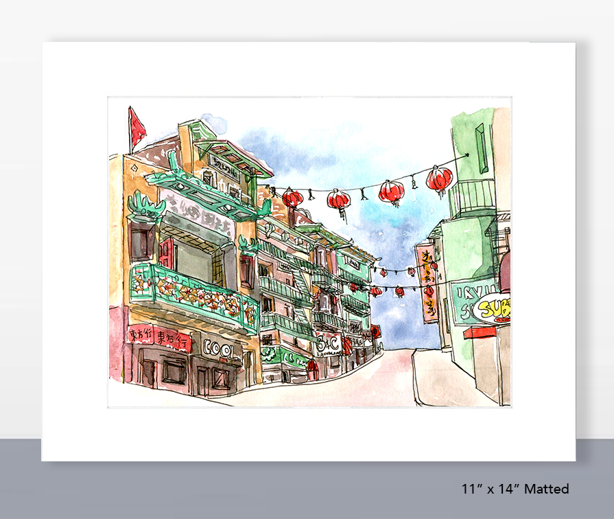 Chinatown Waverly Place Print